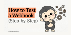 Guide demonstrating Webhook.site, the free tool used to test a webhook by displaying its incoming payload