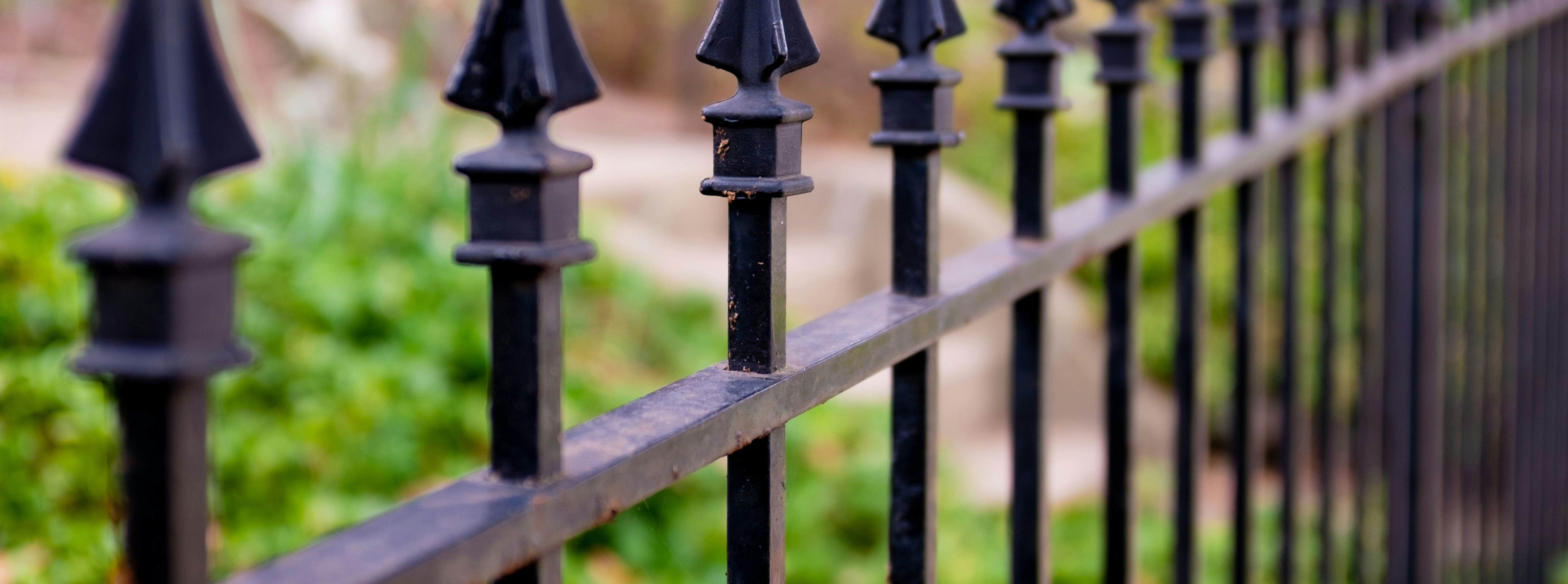 black fence