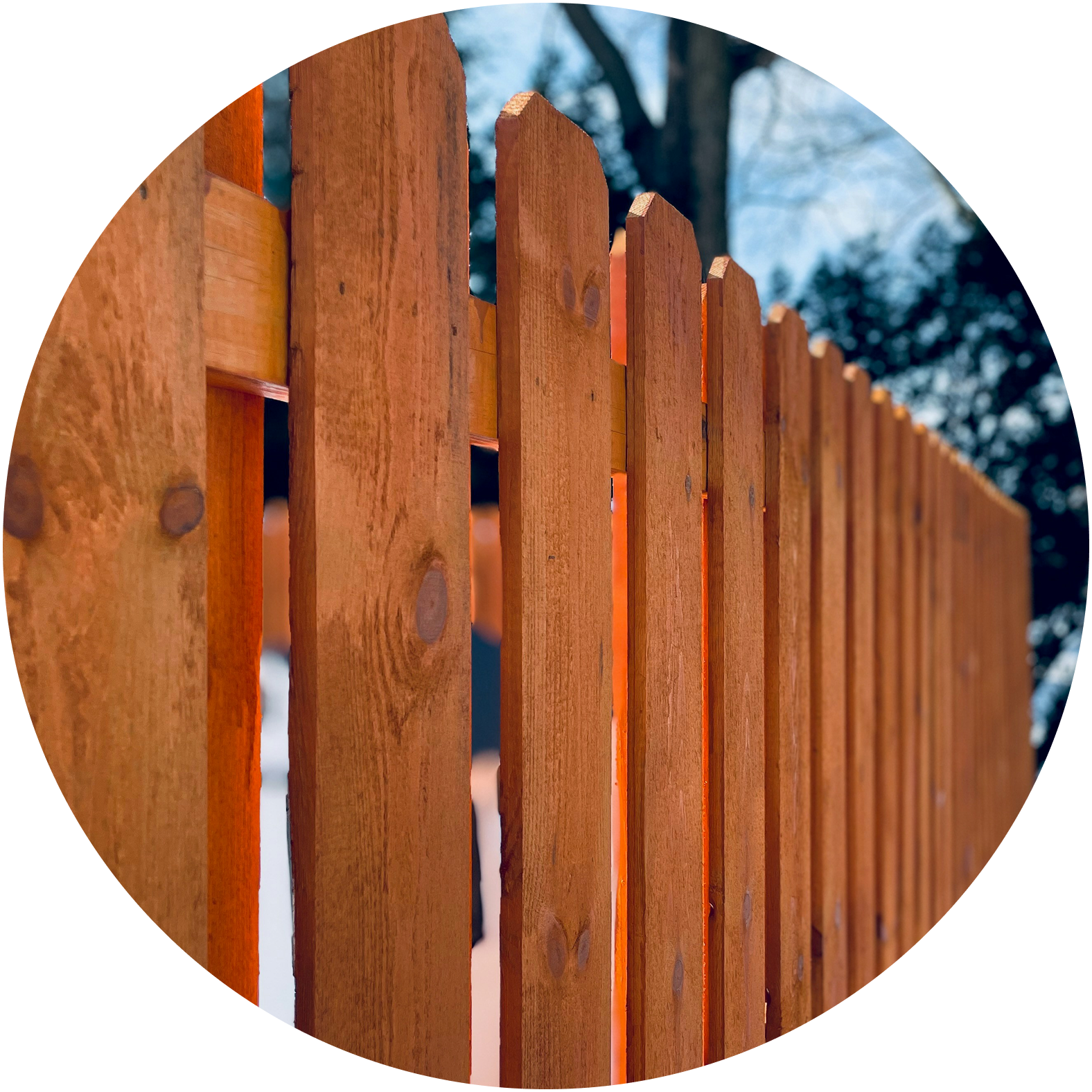 wooden fence