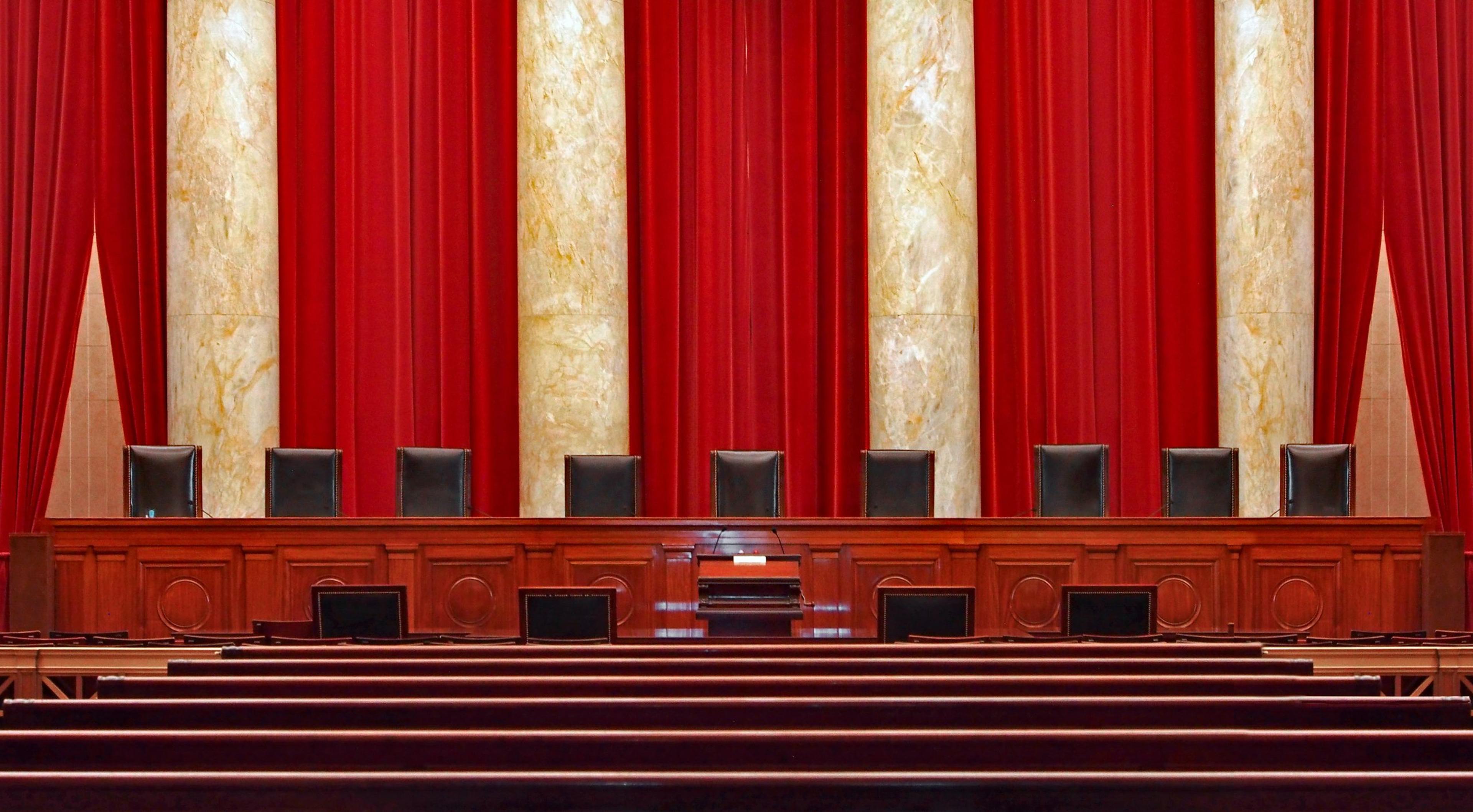 empty courtroom