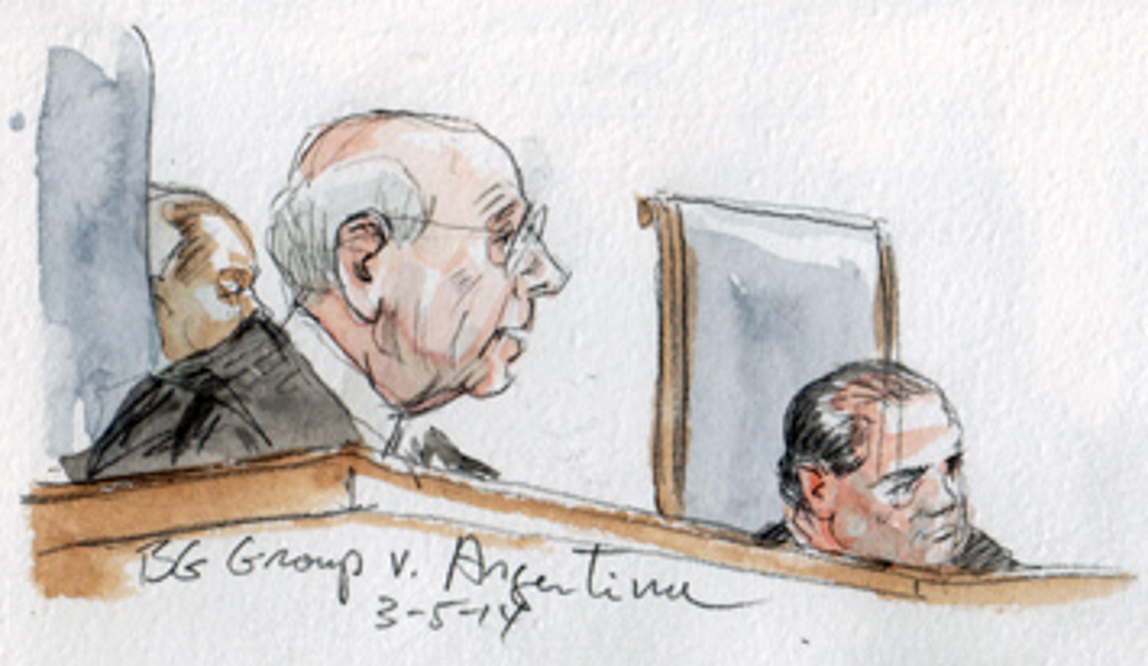Justice Breyer announcing the opinion (Art Lien)