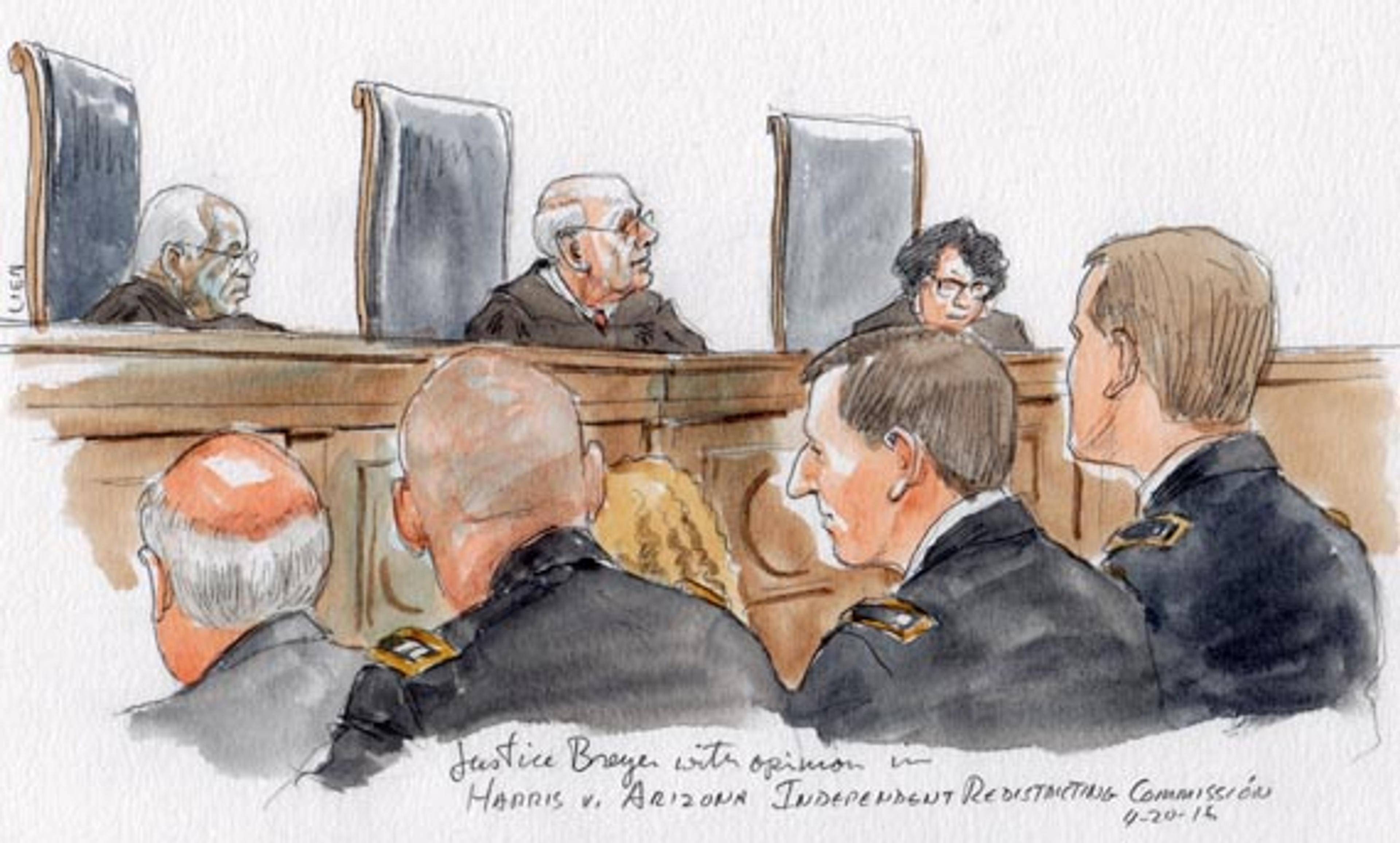 Justice Breyer with opinion in Harris v. Arizona Independent Redistricting Commission