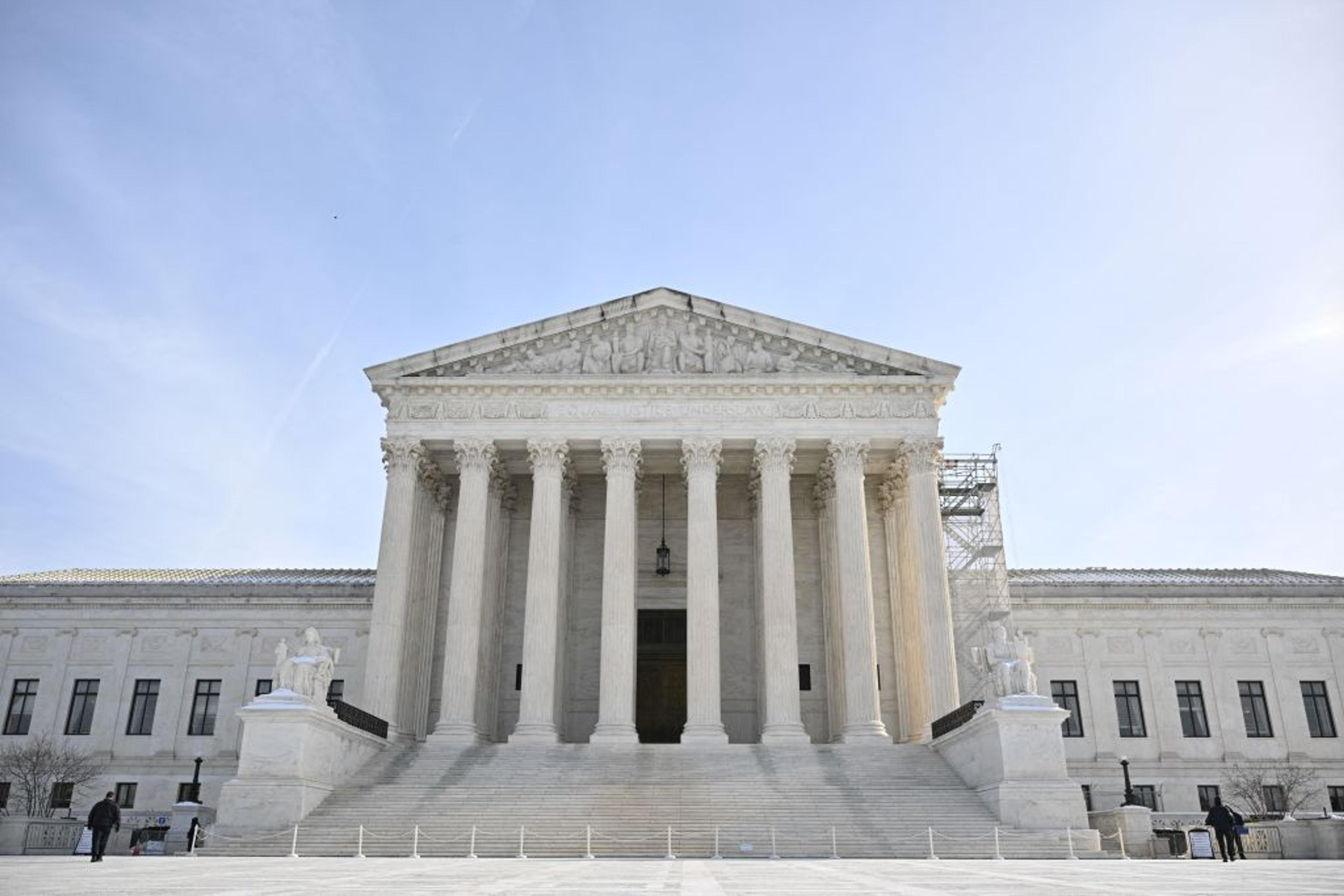 The US Supreme Court is seen in Washington, DC, on January 10, 2025.