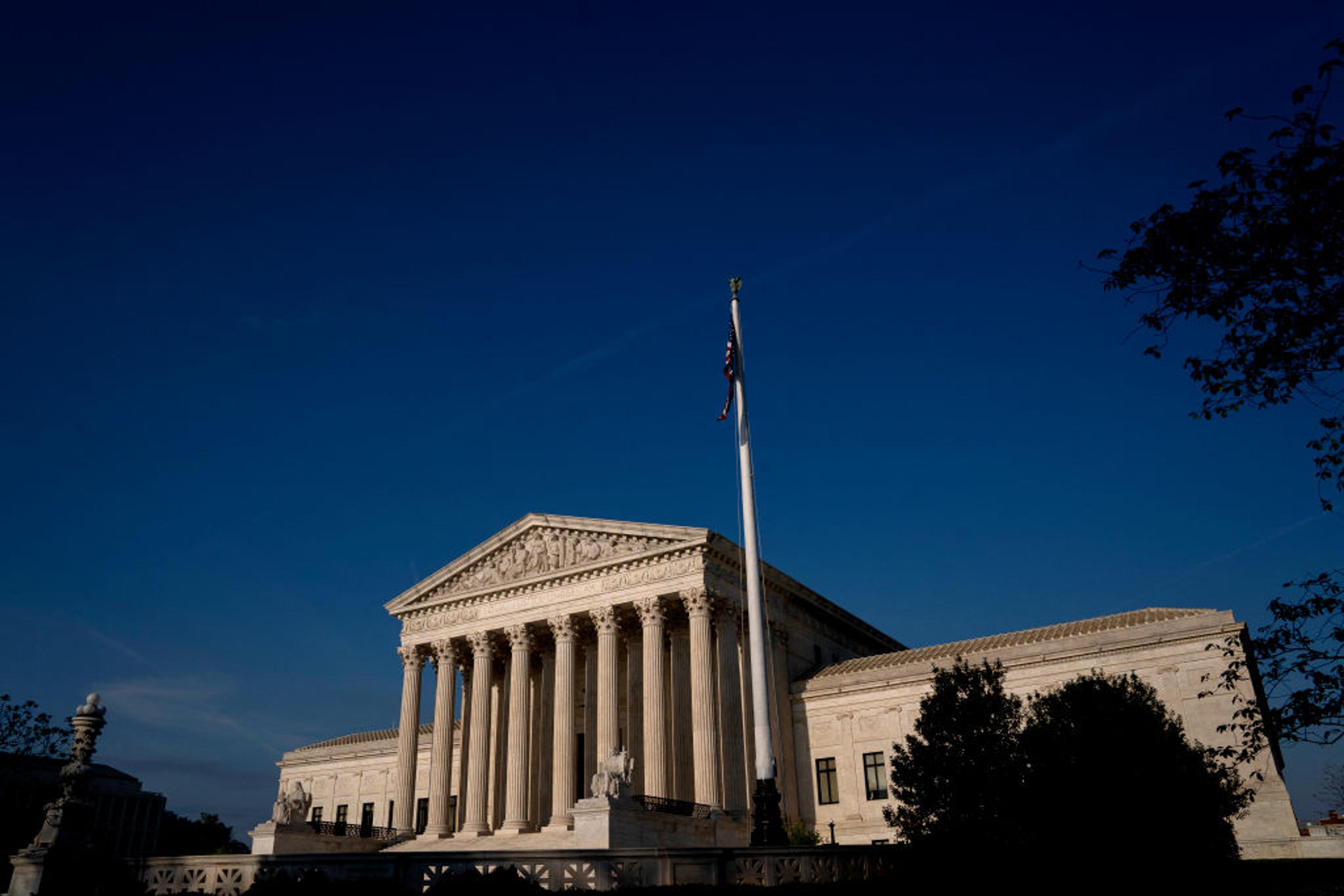 The US Supreme Court is seen in Washington, DC, on April 25, 2022.