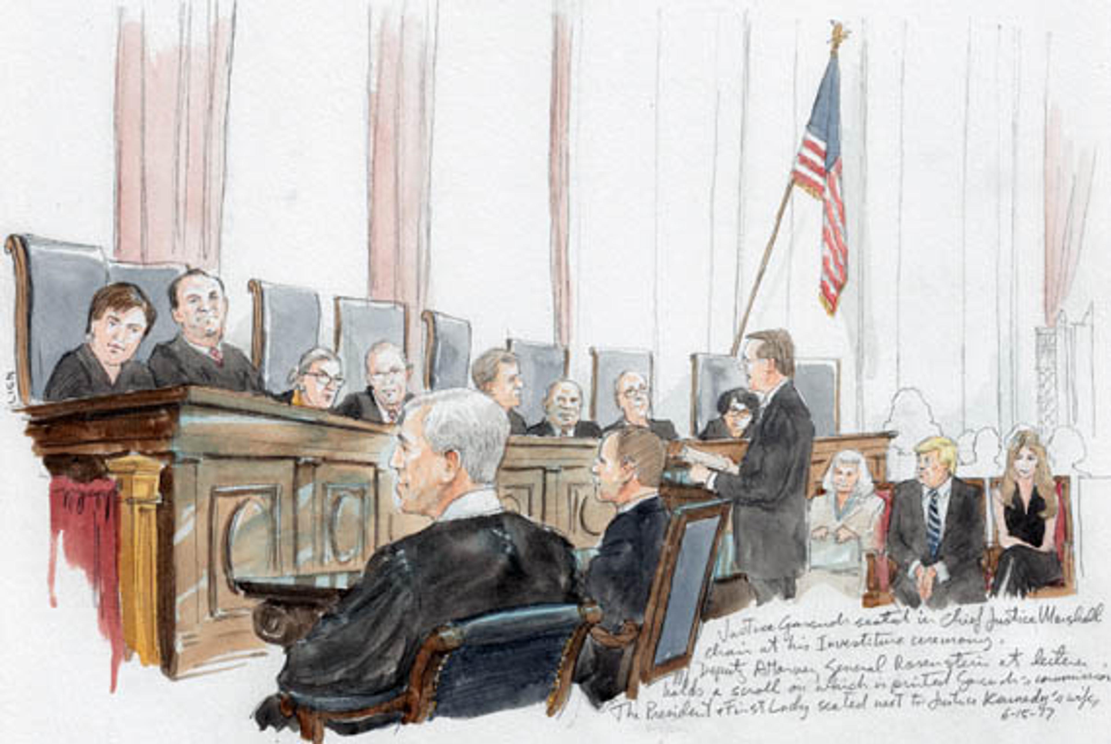 A “view” from the courtroom: The investiture of Neil Gorsuch