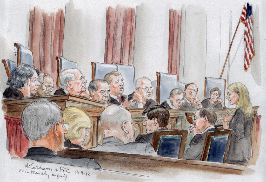 Erin E. Murphy arguing for petitioner McCutcheon (Art Lien)