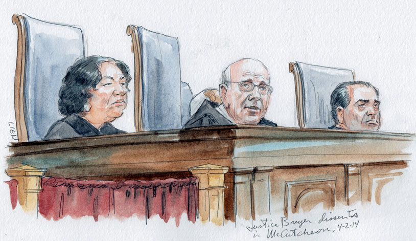 Justice Breyer dissents (Art Lien)
