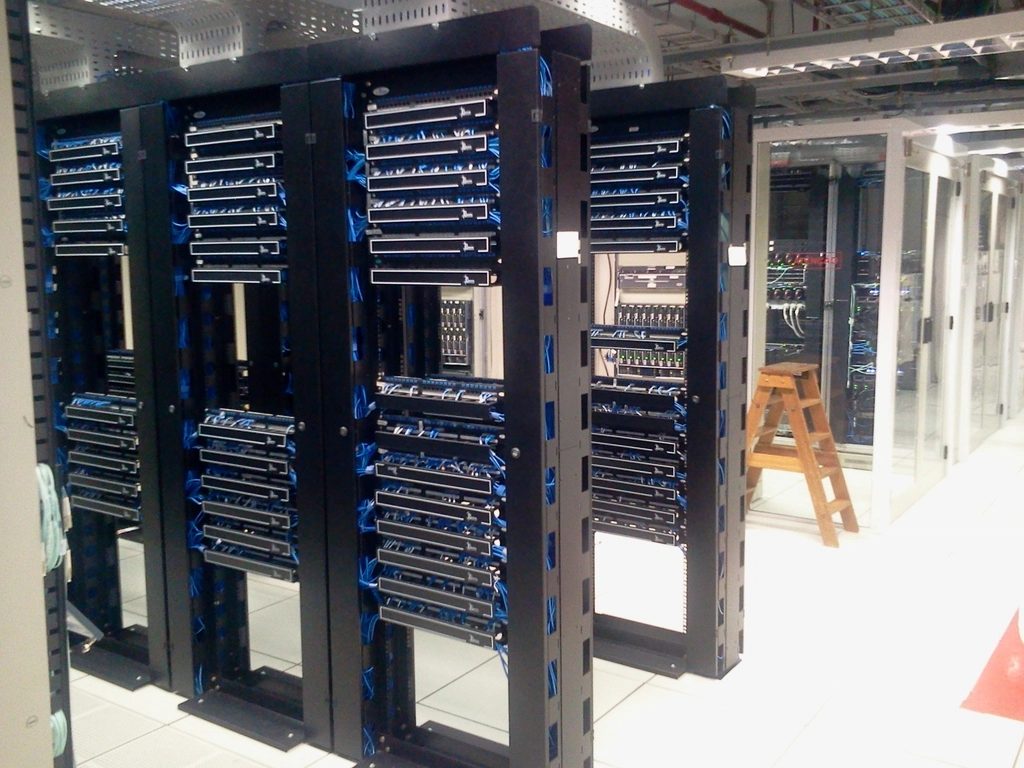 Server racks in a data centre