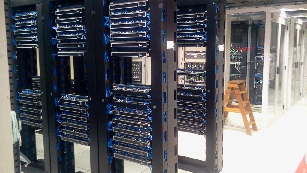 Server racks in a data centre