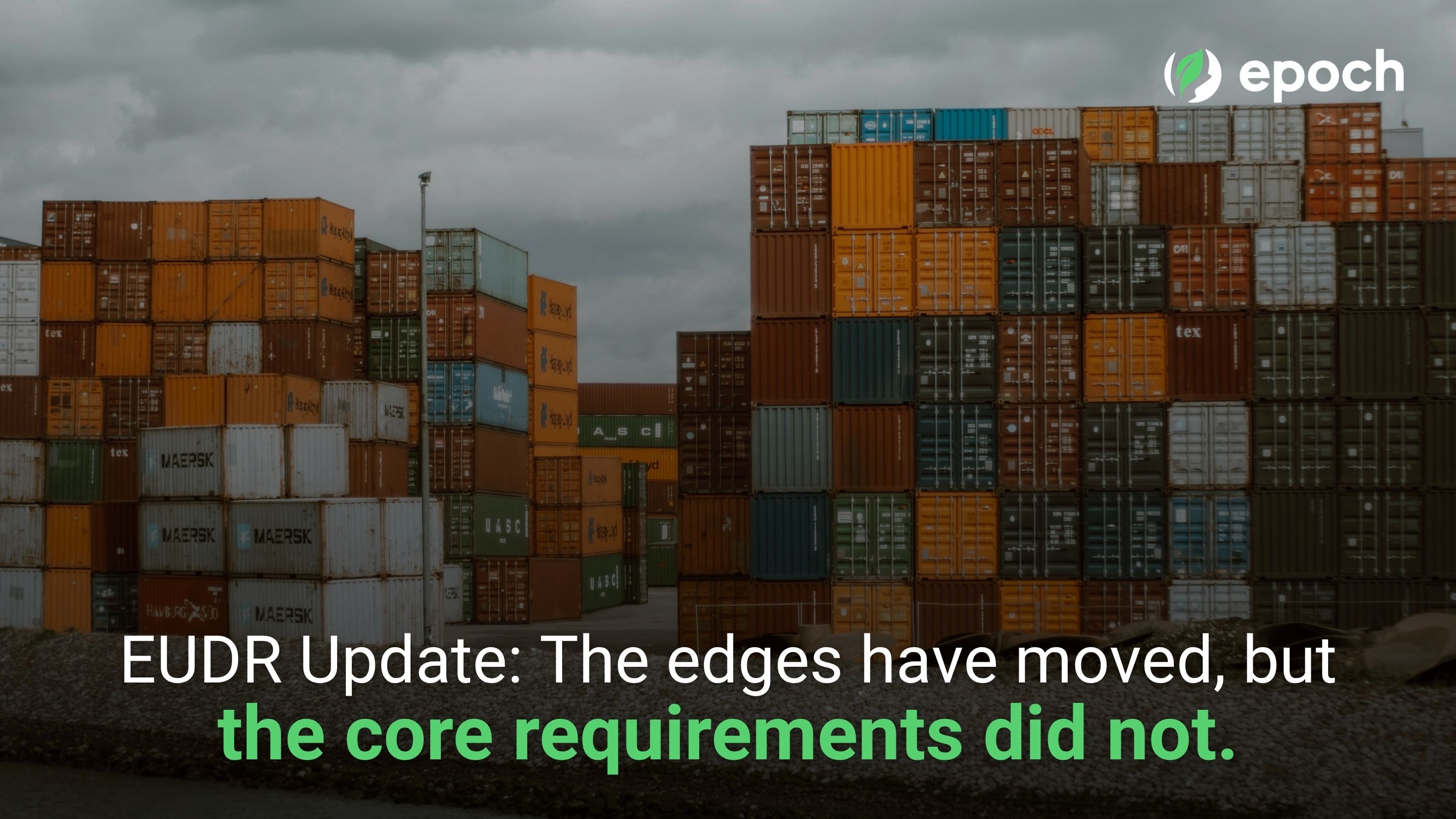 EUDR Got Smaller and Bigger: An Operator's Guide to the Two New Acts