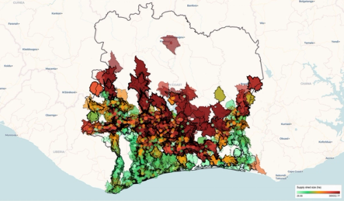 Cocoa in the Rainforest - A Supply Shed Analysis of Cocoa in Ivory Coast