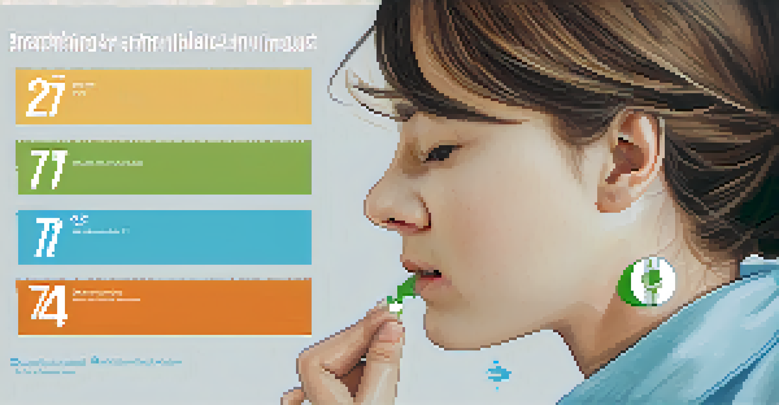 An infographic illustrating the '4-7-8' breathing technique with calming colors.