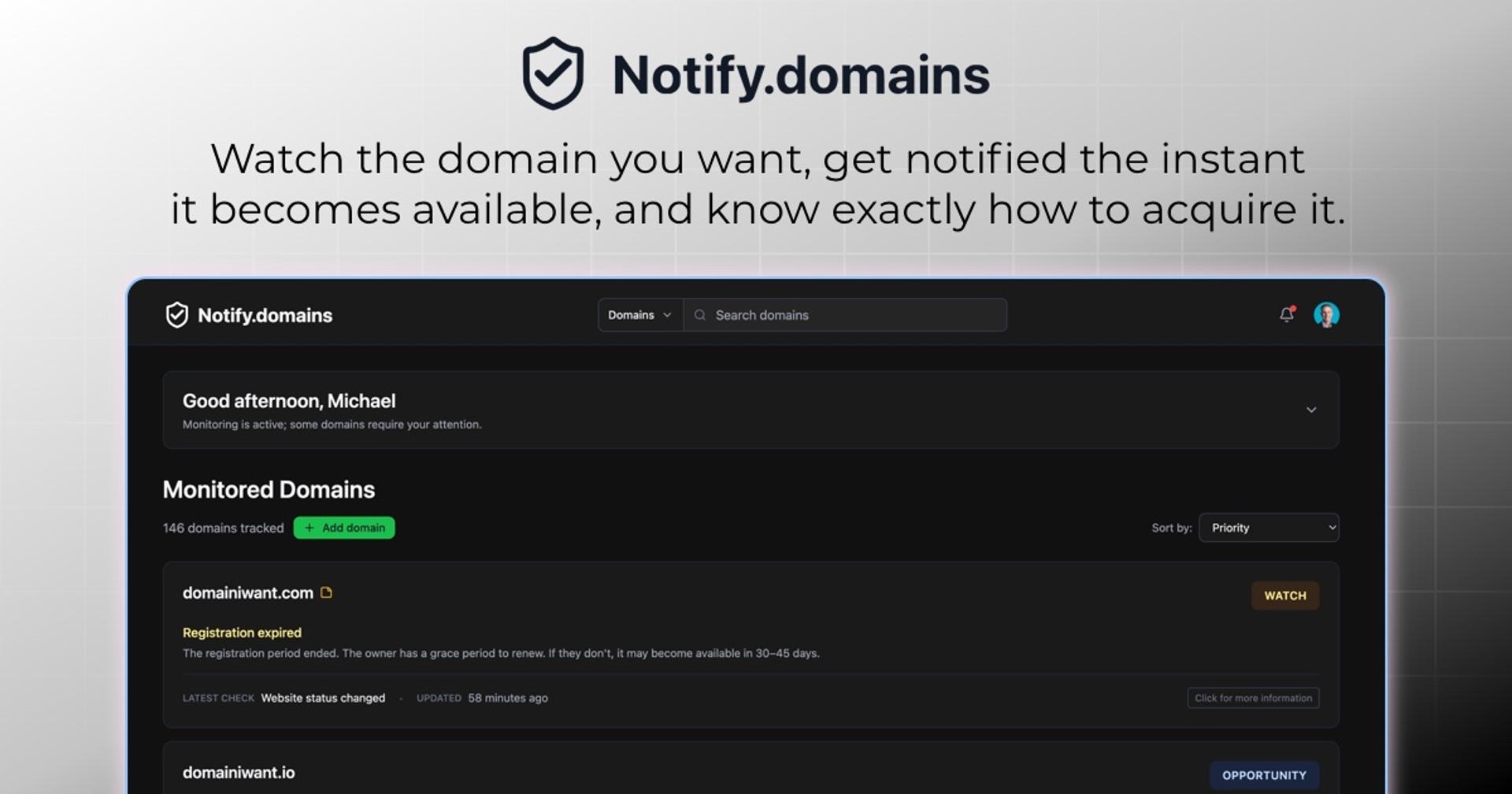 IndieNew editorial cover for Notify.domains