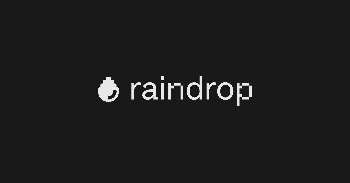 IndieNew editorial cover for Raindrop IndieNew editorial cover for Raindrop