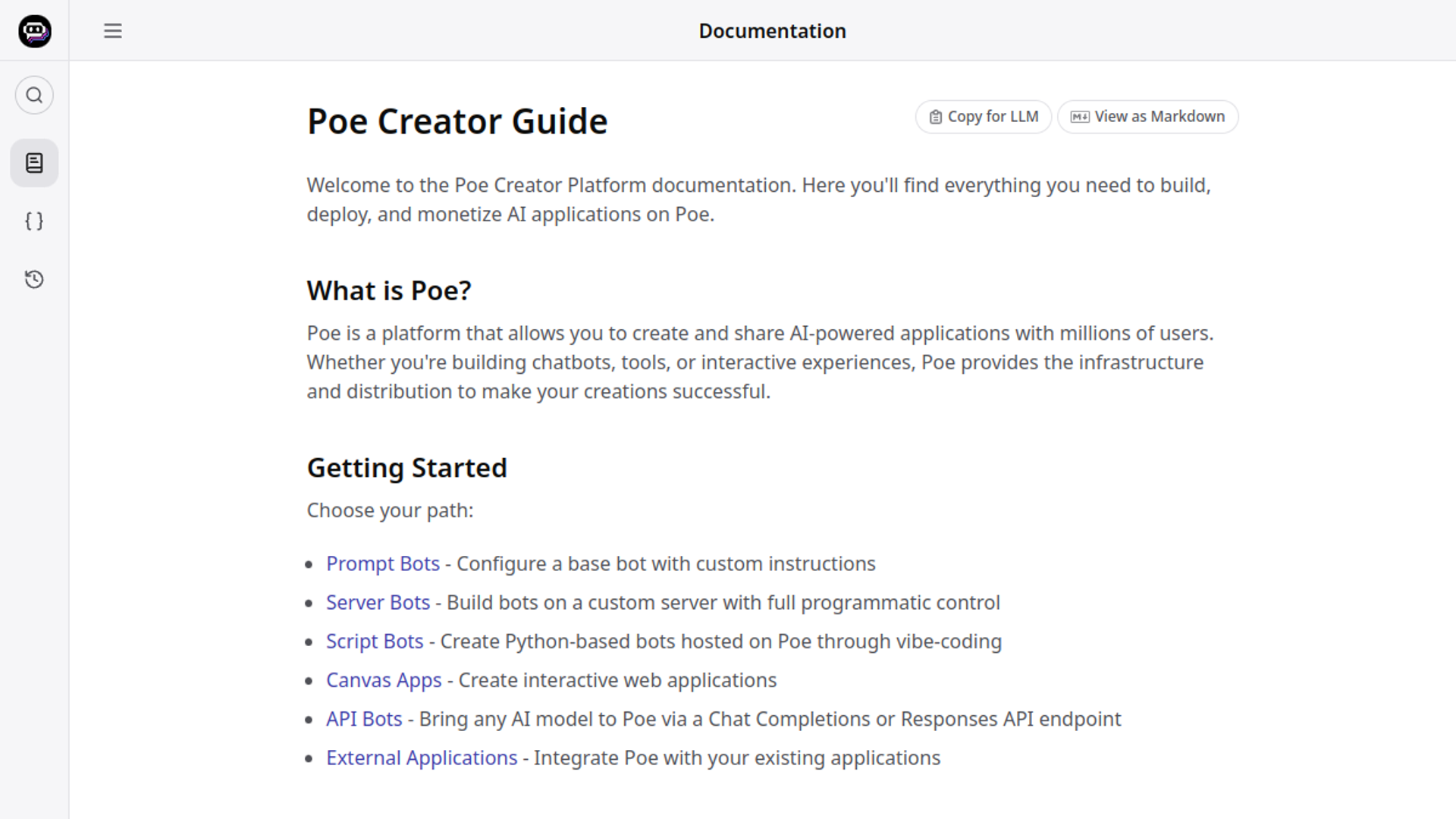 Poe official creator platform introduction