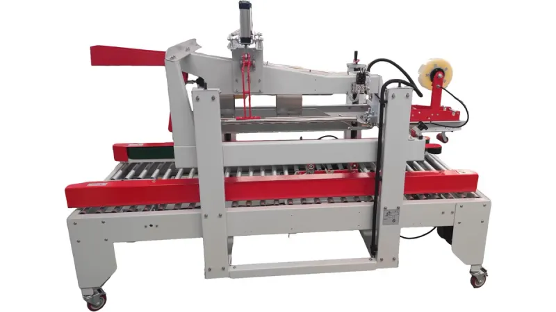 Semi Automatic Carton Flap Folding & Sealing Machine — packaging equipment supplied by Bangalore Packaging Automation, Bengaluru