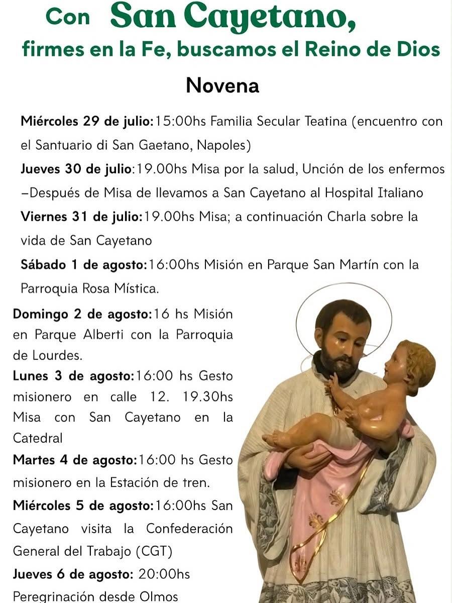 Calendario de actividades.