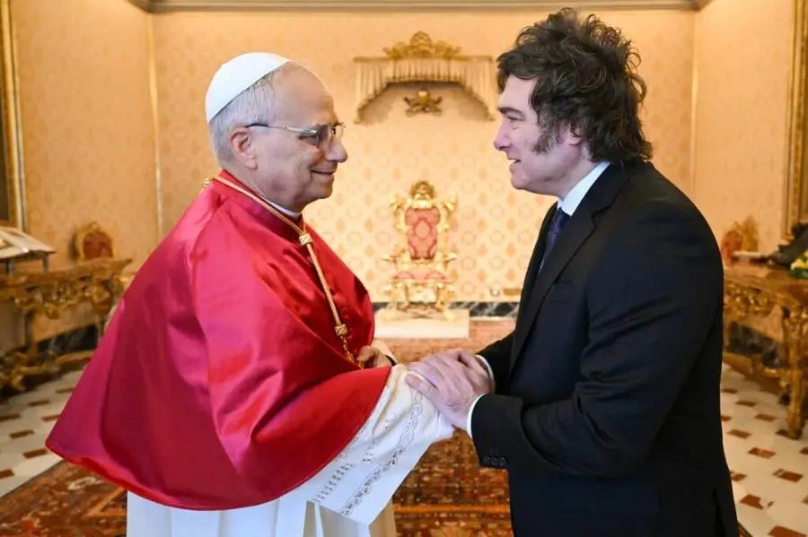 Milei y el Papa.