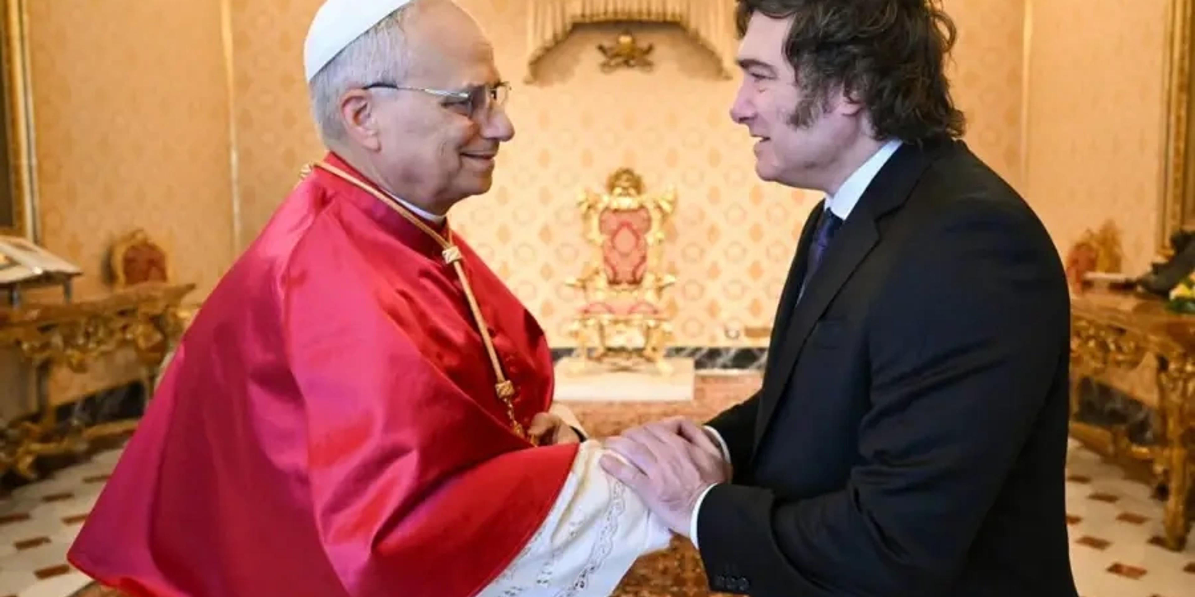 Milei y el Papa.