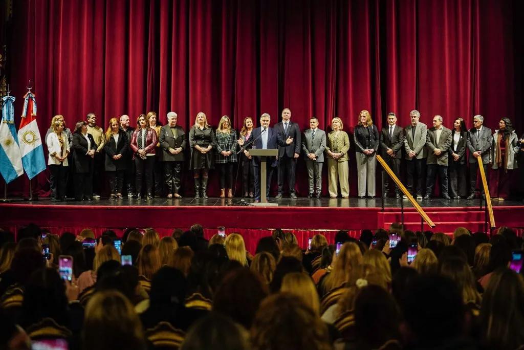 Los funcionarios de Córdoba presentes en la ceremonia.