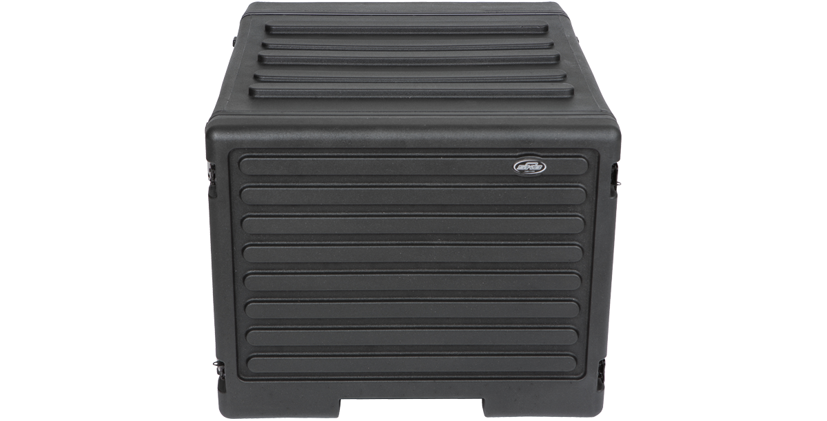 送料込★良品★SKB 8U ラックケース ラックキャリー ローリングラック 鍵付 SKB ( エスケービー ) R8UW ハンドル・キャスター付き 8Uラックケース