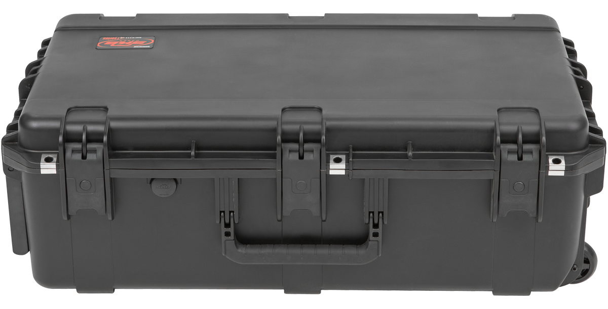 SKB Cases iSeries Injection Molded Mil Standard Waterproof Case With Cubed  Foam With Cushion Grip Handle 17 H x 6 12 W x 6 12 D Black - Office Depot