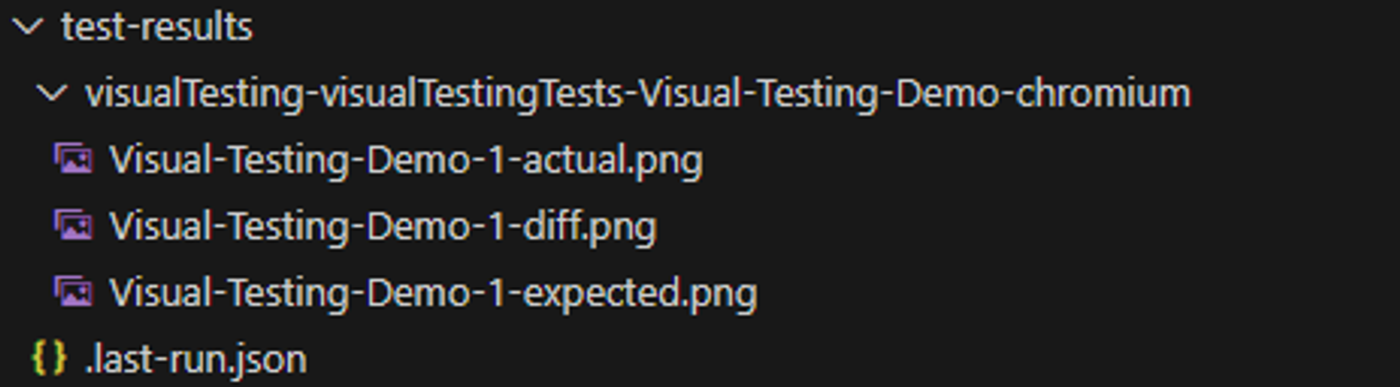 Visual Test Fail Multiple Image File Image