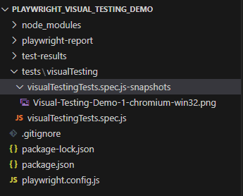 Baseline screenshot location Image