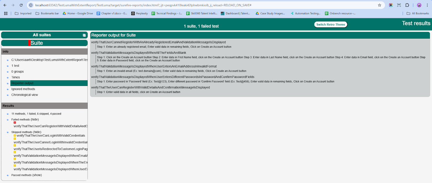 html-emailed-report