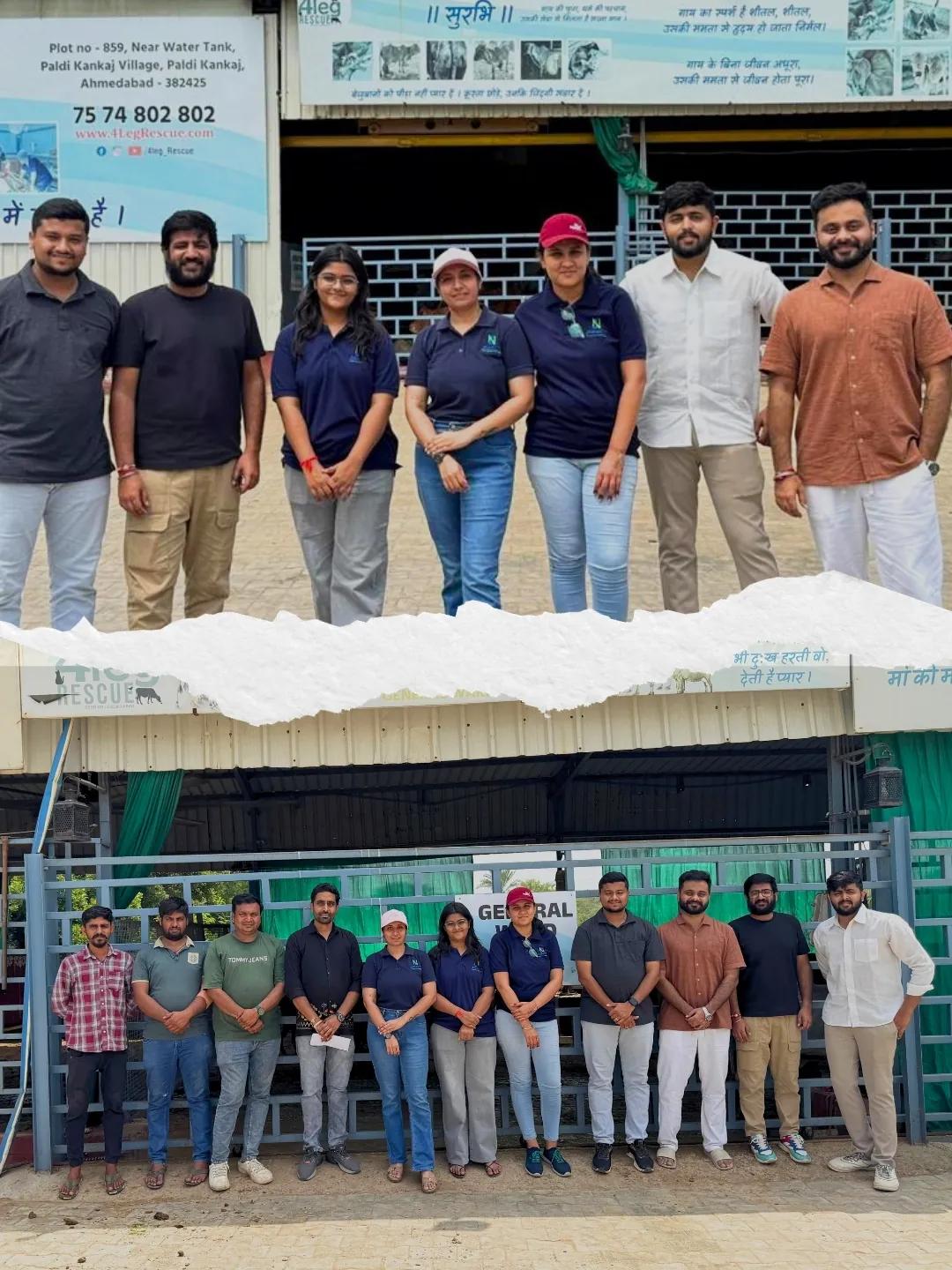 Jignect Cares: A Morning of Compassion at Vaikunthdham