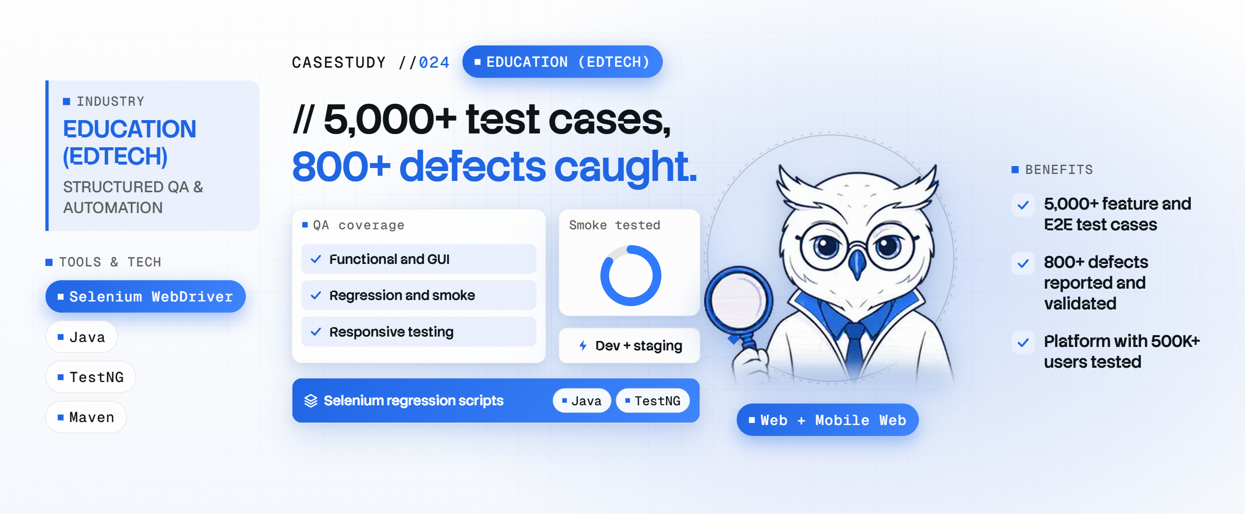 Enhancing Platform Quality for an EdTech Web Application through Structured QA and Automation