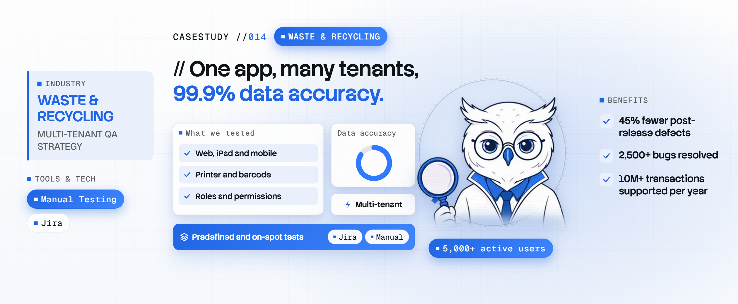Scalable QA Strategy for a Multi-Tenant Scrap Management Application
