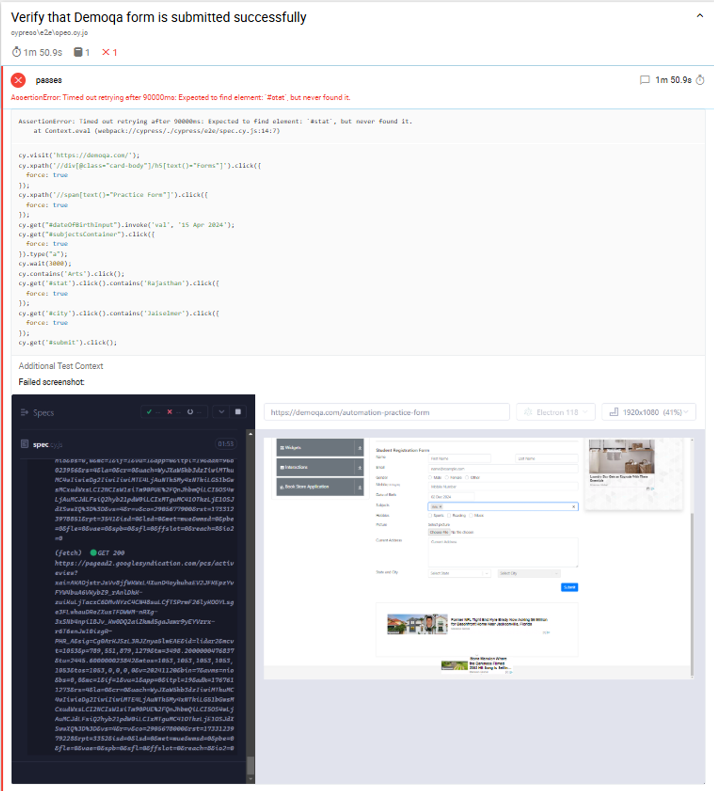 mochawesome-report-image