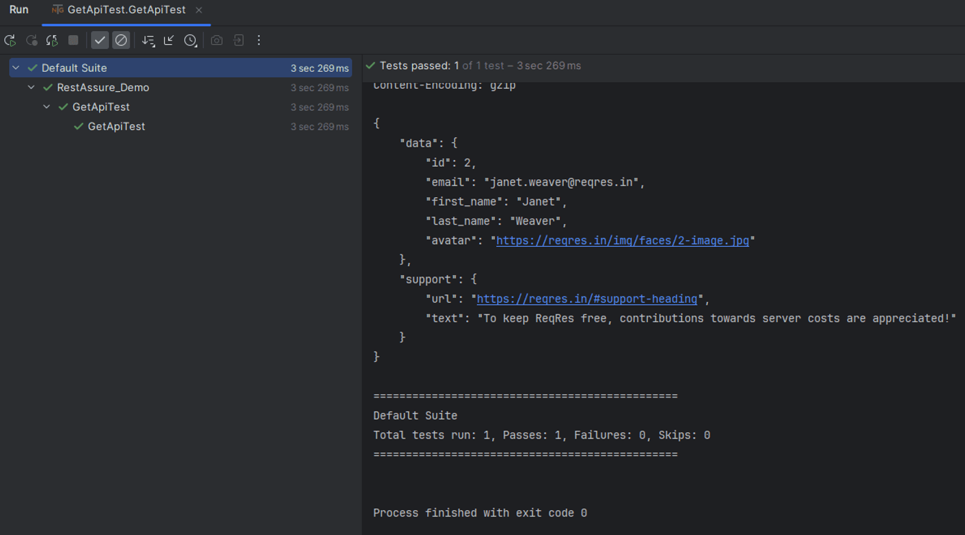 test-run-result