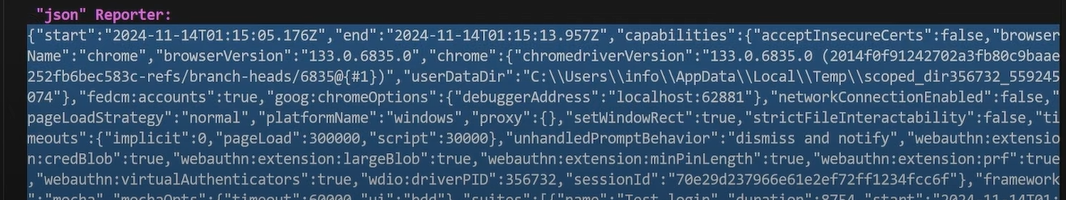json-report-result