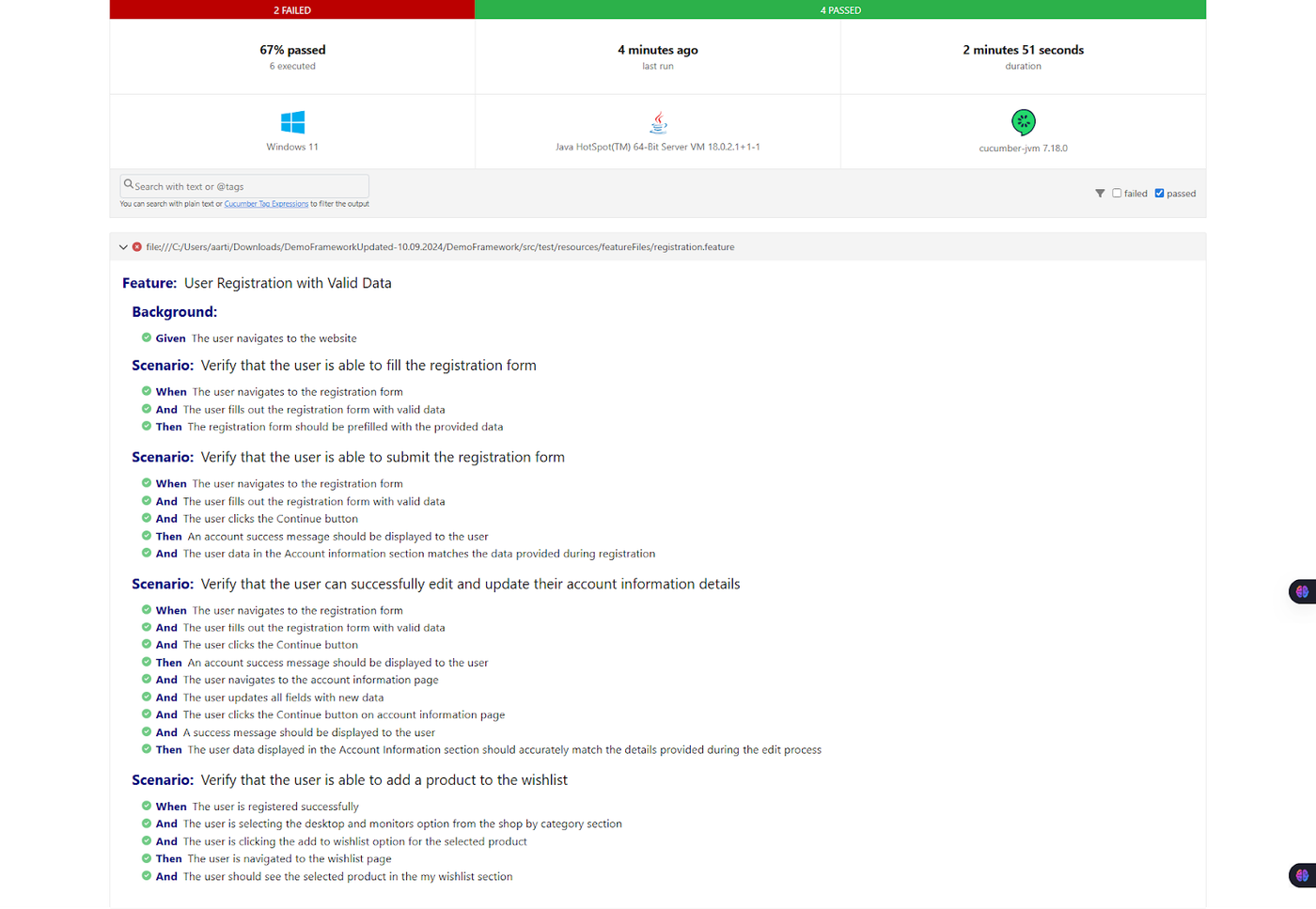 Pass-test-cucumber-report