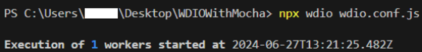 Test-run