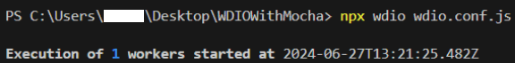 Test-run