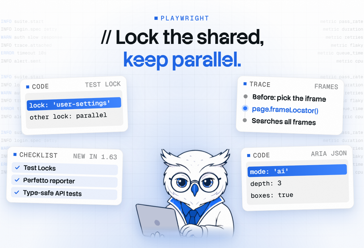What Happened When We Tested Playwright 1.63: Test Locks, Snapshots, and Agent Workflows
