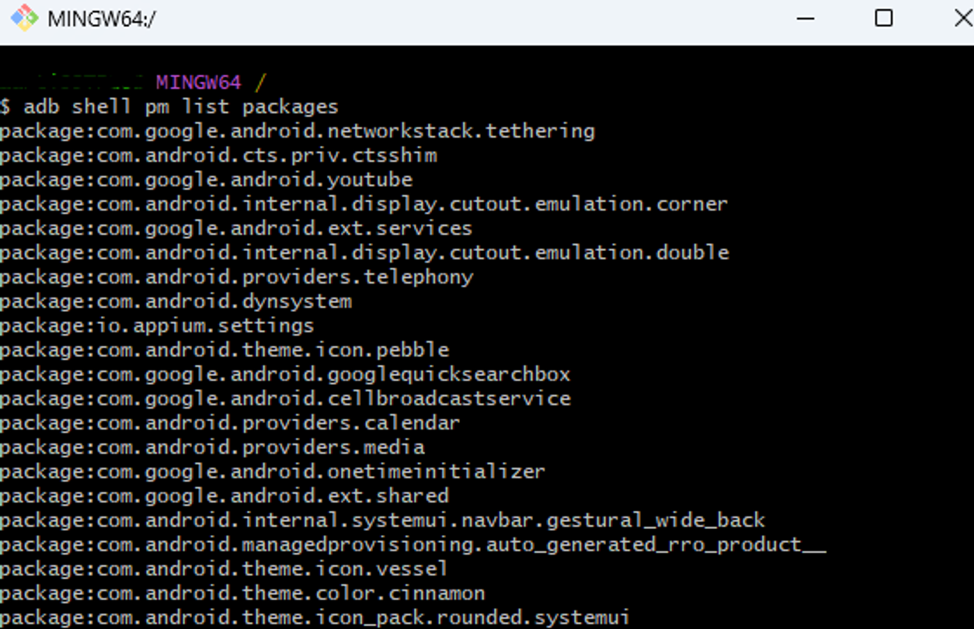 list-packages