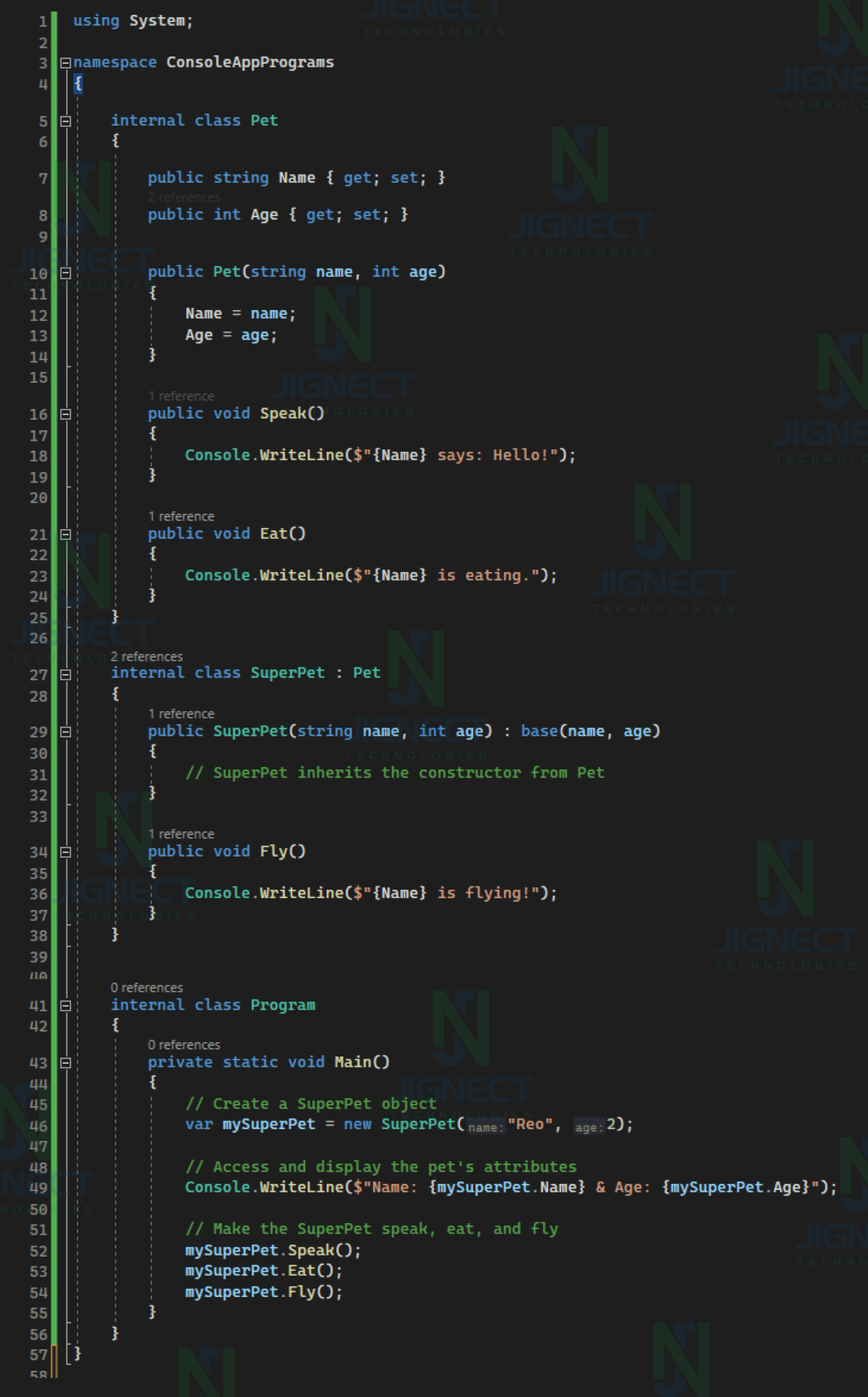 Inheritance Snippet