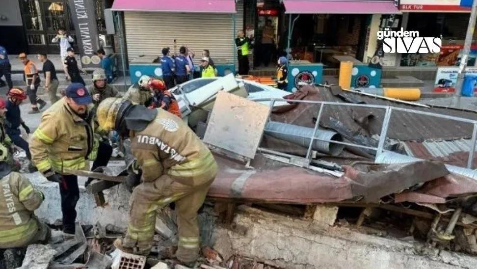 İstanbul'da Bina Çöktü: Enkaz Altından Sesler Yükseliyor