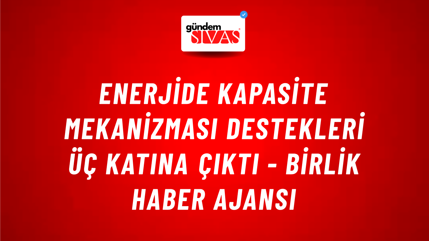 Enerjide kapasite mekanizması destekleri üç katına çıktı - Birlik Haber Ajansı