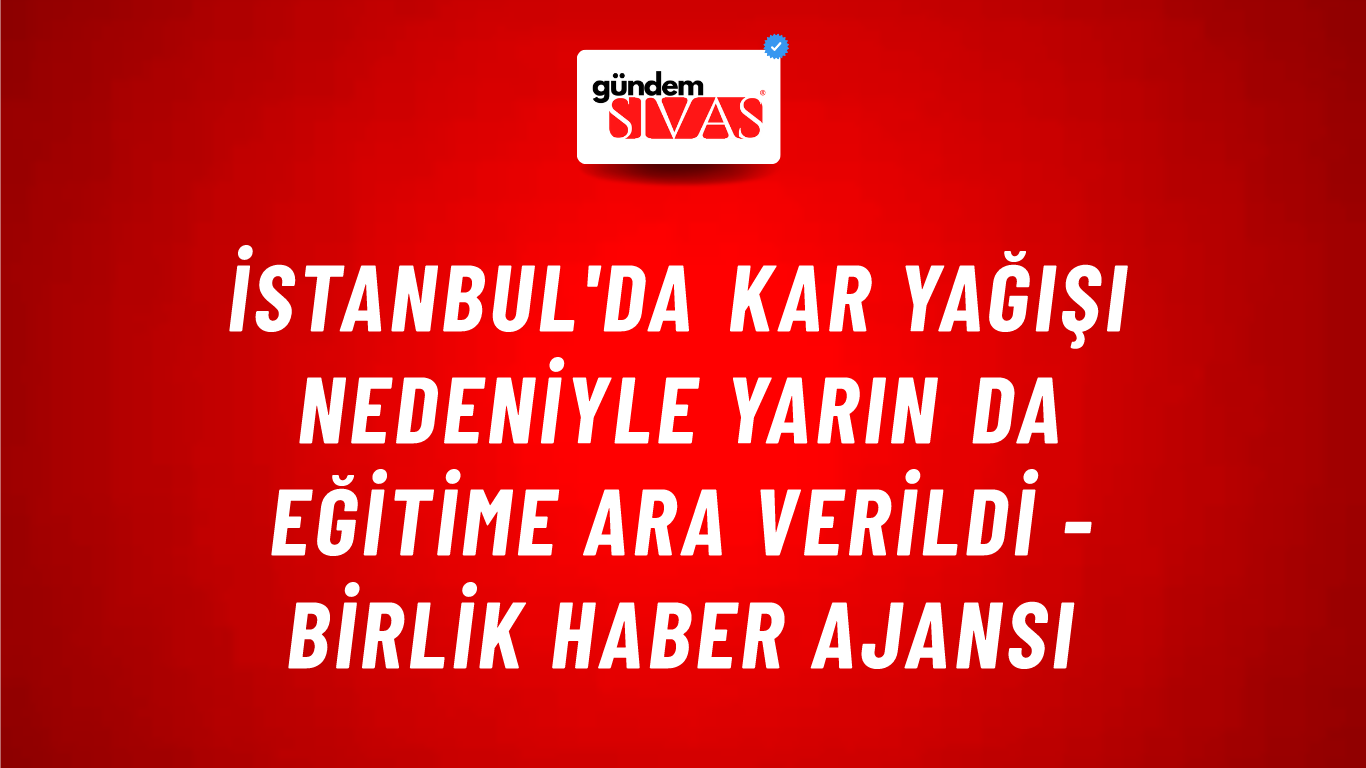 İstanbul'da kar yağışı nedeniyle yarın da eğitime ara verildi - Birlik Haber Ajansı