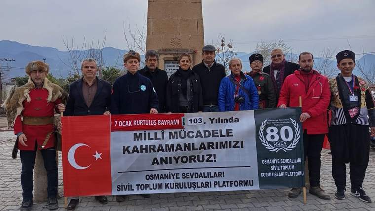 Osmaniye’nin Kurtuluşu'nun 103. yılında OSEV Şehit Saim Bey'e saygı kampı ve yürüyüşü düzenledi - Birlik Haber Ajansı