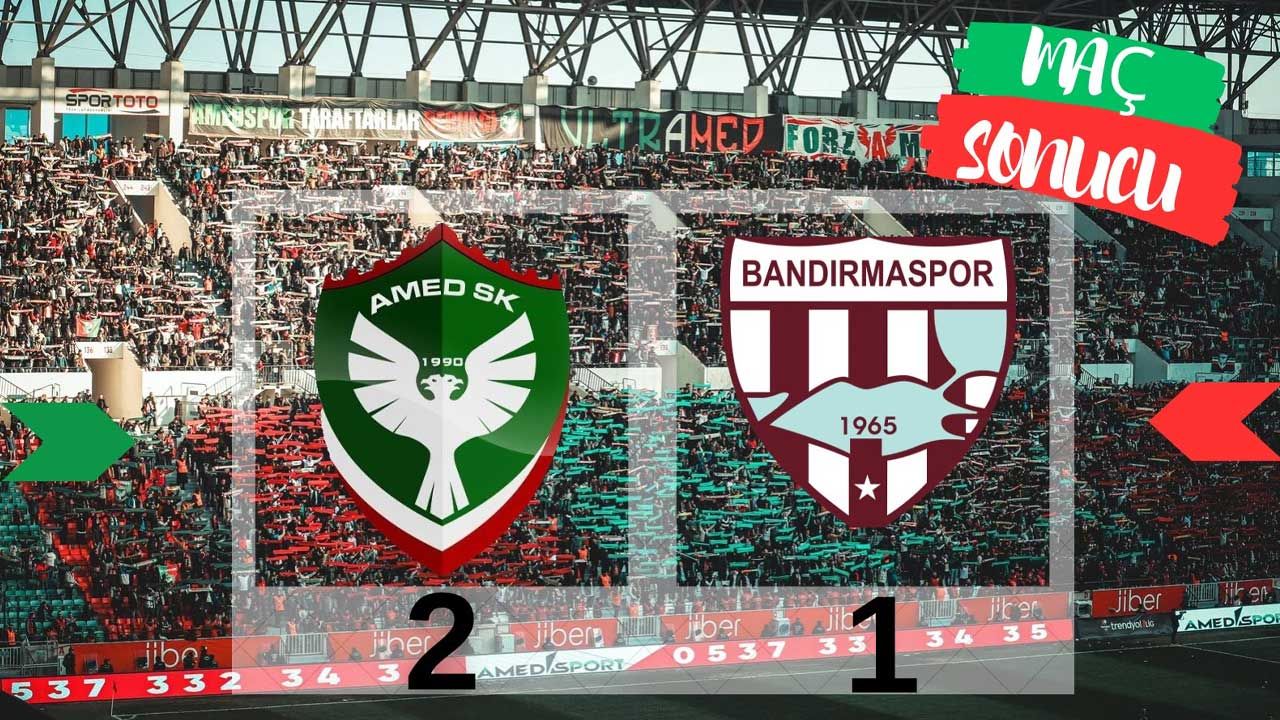 Amed SK, Bandırmaspor’u 2-1 mağlup etti: 4 maç sonra kazandı - Birlik Haber Ajansı