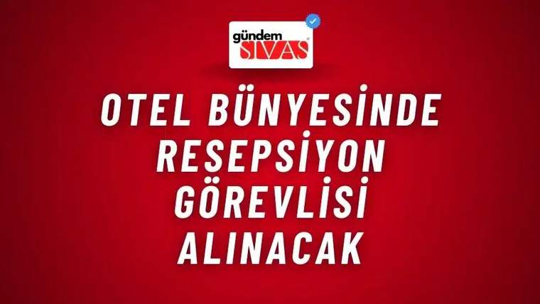 Kırmızı zeminli duyuru grafiğinde üstte “gündem SİVAS” logosu ve ortada beyaz yazılar yer alıyor.