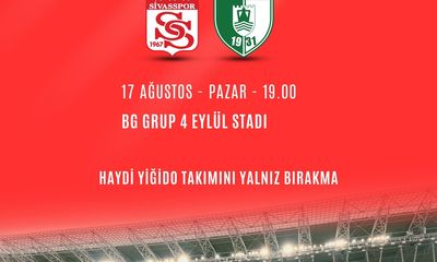 Sivasspor, Bodrum FK Maçı İçin Biletleri Satışa Çıkardı