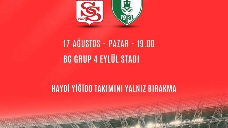 Sivasspor, Bodrum FK Maçı İçin Biletleri Satışa Çıkardı