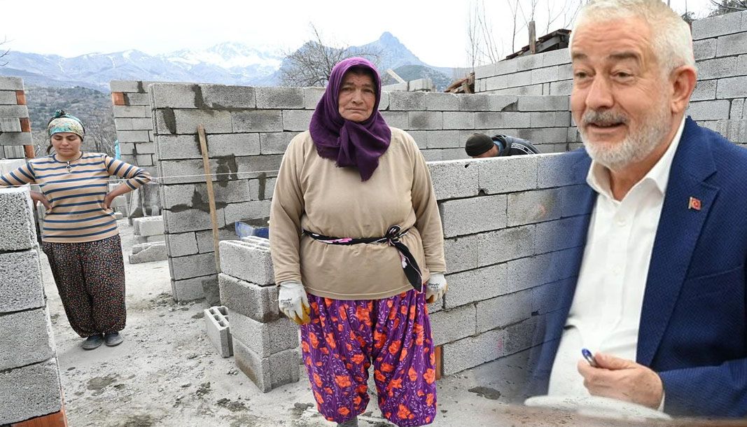 Isparta'da Fatma Teyze'nin yıkılan evi yeniden inşa ediliyor - Birlik Haber Ajansı